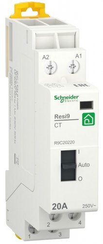 Контактор модульный Schneider Electric Resi9 1п 2НО 20А 230В АС картинка